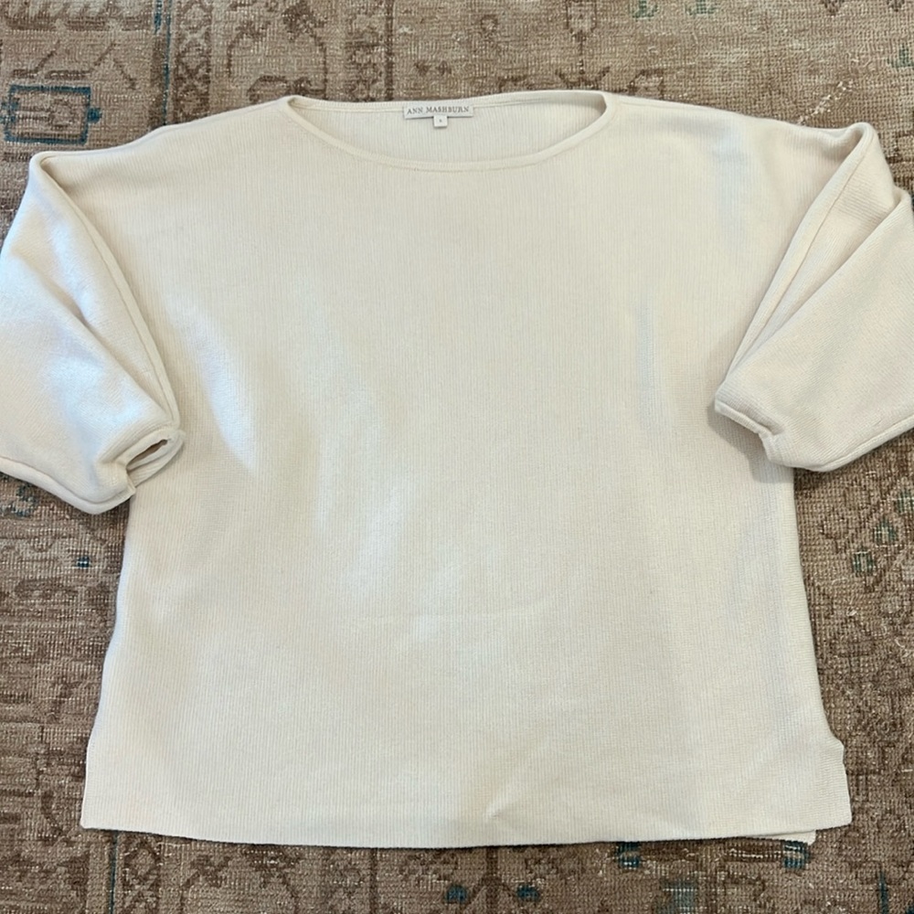 Ann Mashburn Extra Fine Merino Wool Top in Ivory